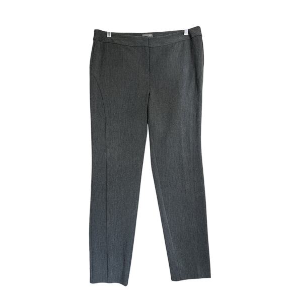 Vince Camuto Pants Womens 10 Gray Slim Riding Style Ponte Ankle Trousers Career - Picture 1 of 10